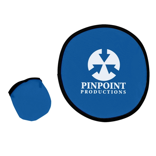 Lightweight polyester 10" flying disk with black trim and matching pouch... from ASI 61125 Hit Promotional Products / Hit®