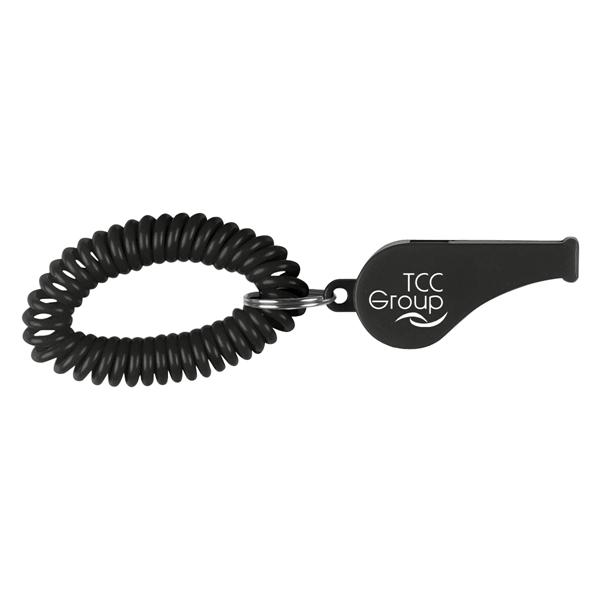 Whistle with coil and split ring.... from ASI 61125 Hit Promotional Products / Hit®