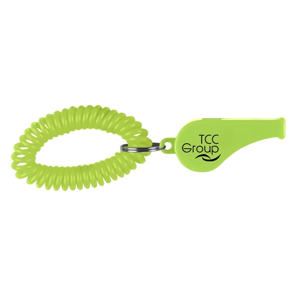 Whistle with coil and split ring.... from ASI 61125 Hit Promotional Products / Hit®