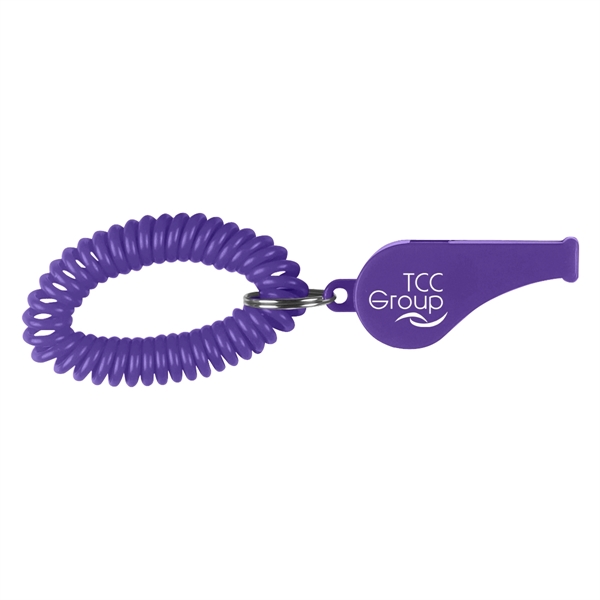 Whistle with coil and split ring.... from ASI 61125 Hit Promotional Products / Hit®