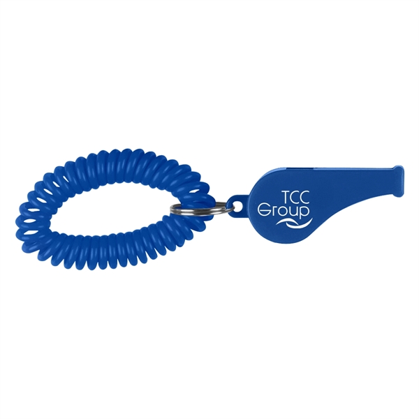 Whistle with coil and split ring.... from ASI 61125 Hit Promotional Products / Hit®