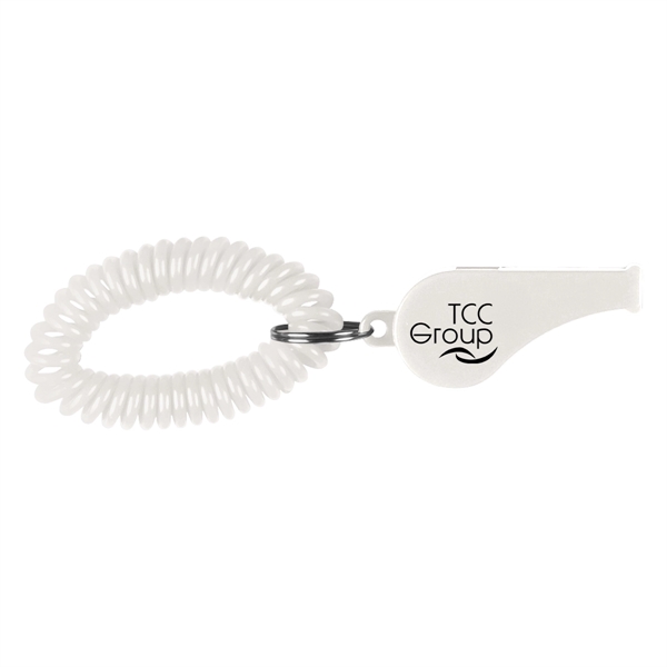 Whistle with coil and split ring.... from ASI 61125 Hit Promotional Products / Hit®