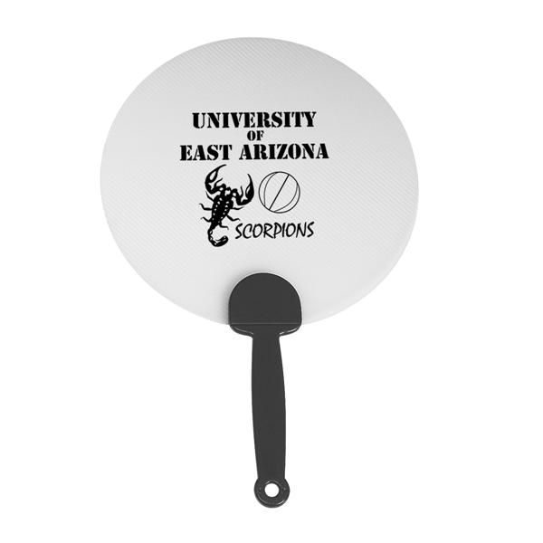 Plastic hand fan with large imprint area.... from ASI 61125 Hit Promotional Products / Hit®