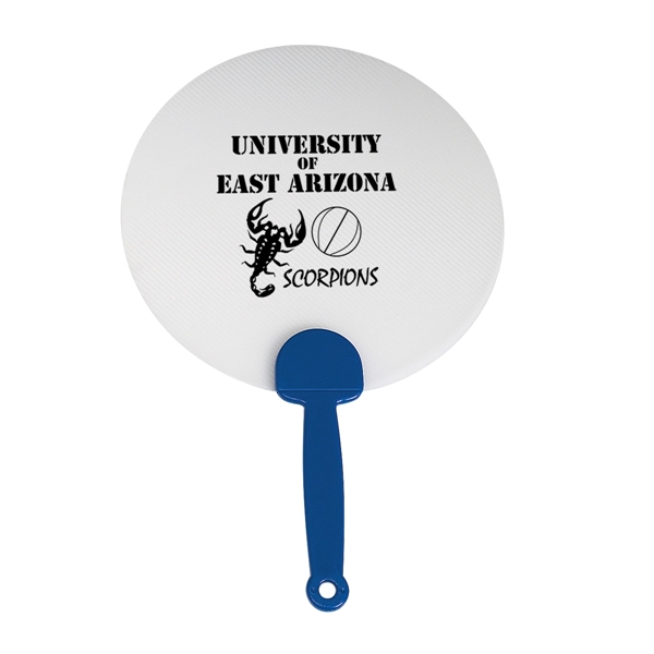 Plastic hand fan with large imprint area.... from ASI 61125 Hit Promotional Products / Hit®