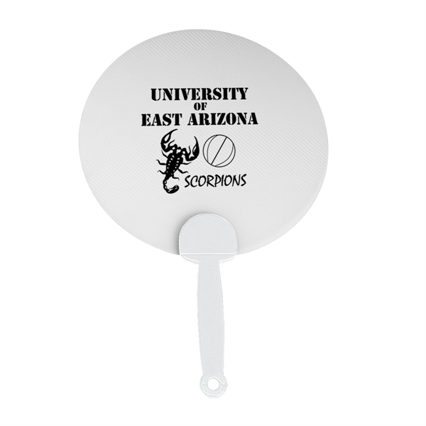 Plastic hand fan with large imprint area.... from ASI 61125 Hit Promotional Products / Hit®