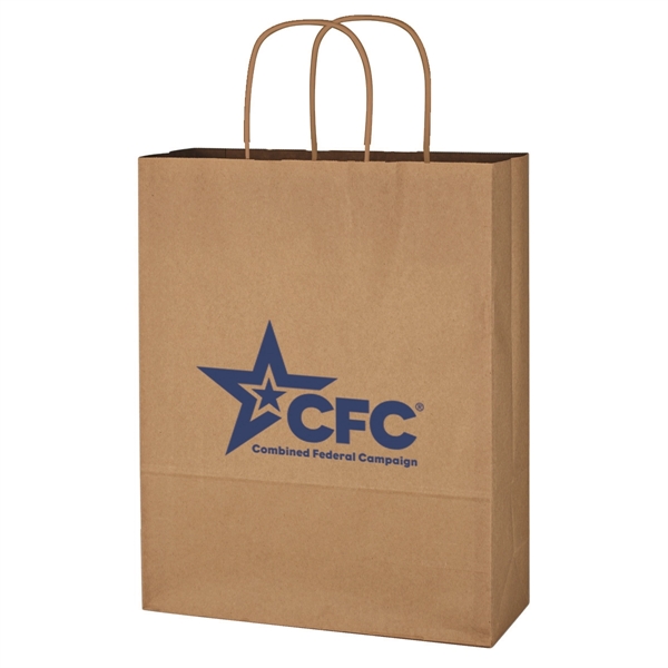 10" x 13" shopping bag made from Kraft paper.... from ASI 61125 Hit Promotional Products / Hit®