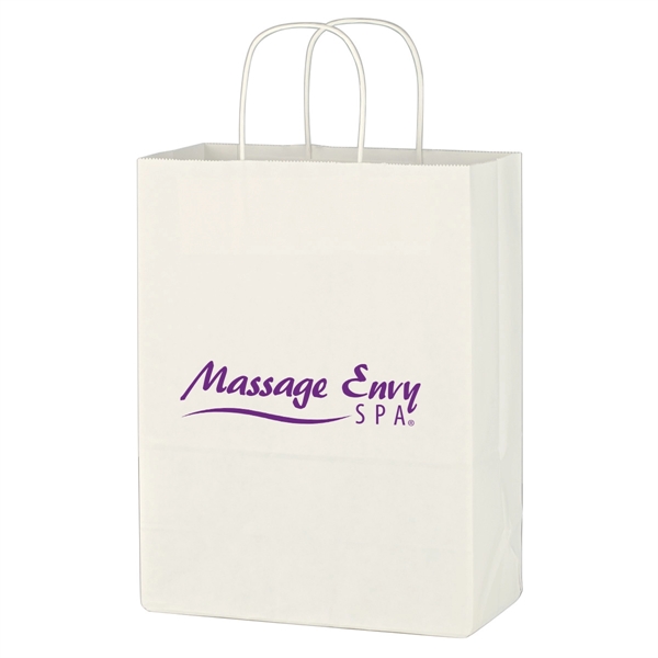 10" x 13" shopping bag made from white Kraft paper.... from ASI 61125 Hit Promotional Products / Hit®