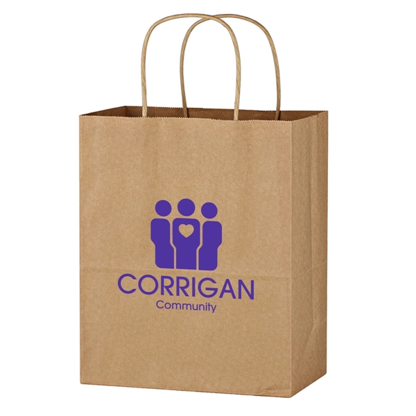 13" x 17" Kraft paper brown wine bag with 7" gusset,... from ASI 61125 Hit Promotional Products / Hit®