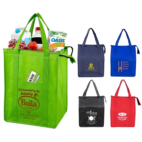 12" x 16" x 10" 80GSM non-woven polypropylene insulated tote with... from ASI 62660 Innovation Line