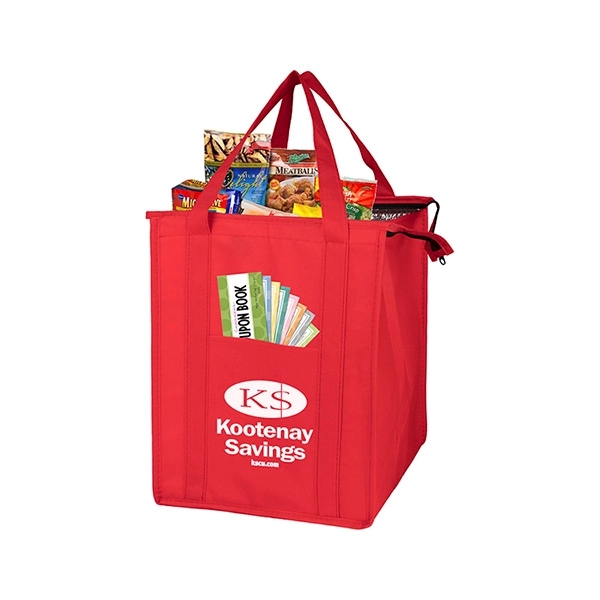 12" x 16" x 10" 80GSM non-woven polypropylene insulated tote with... from ASI 62660 Innovation Line