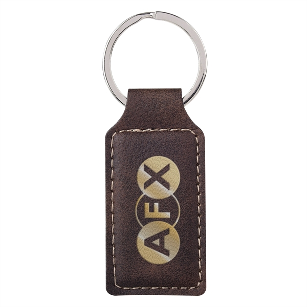 Belvedere stitched key tag with a split ring attachment and several... from ASI 61125 Hit Promotional Products / Hit®