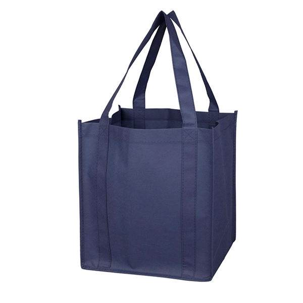Non-woven polypropylene grocery tote bag with 20" handles, 8" gusset and... from ASI 62660 Innovation Line