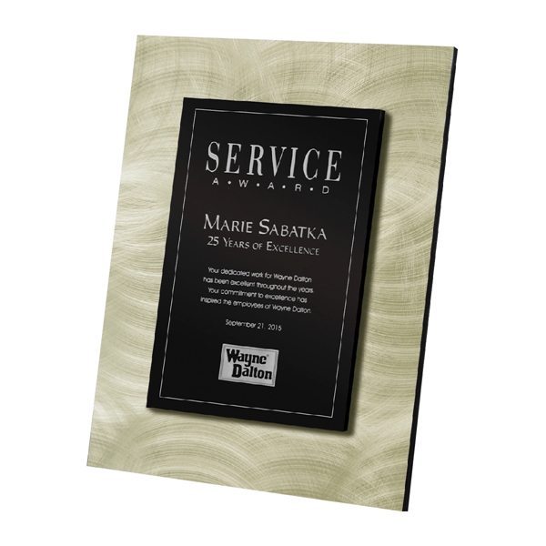 8" x 10" wall plaque made of black plastic backer with... from ASI 61125 Hit Promotional Products / Hit®