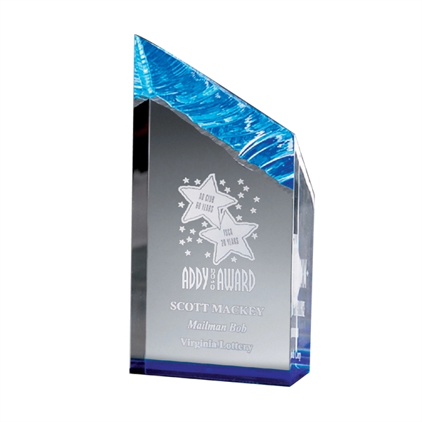 3" x 6" tower award that's made of lucite acrylic with... from ASI 61125 Hit Promotional Products / Hit®
