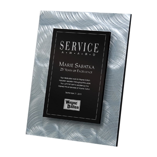 8" x 10" wall plaque made of black plastic backer with... from ASI 61125 Hit Promotional Products / Hit®