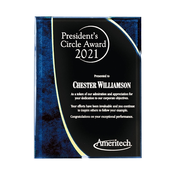 6" x 8" plaque that's made of lucite acrylic and offered... from ASI 61125 Hit Promotional Products / Hit®