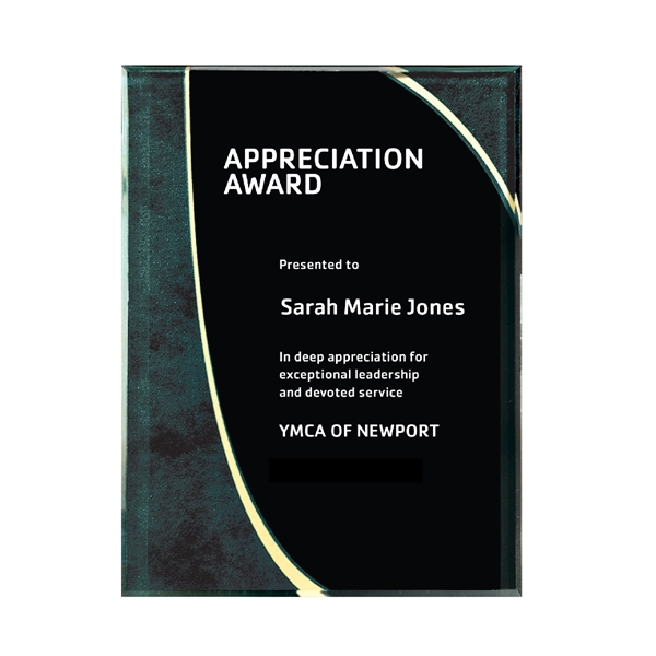 6" x 8" plaque that's made of lucite acrylic and offered... from ASI 61125 Hit Promotional Products / Hit®