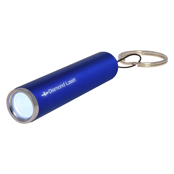 Ray light-up LED flashlight with a keyring and button cell batteries... from ASI 61125 Hit Promotional Products / Hit®