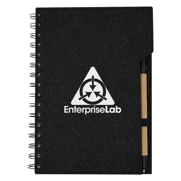 Inspire spiral notebook with 80 lined pages, a sticky notepad, and... from ASI 61125 Hit Promotional Products / Hit®