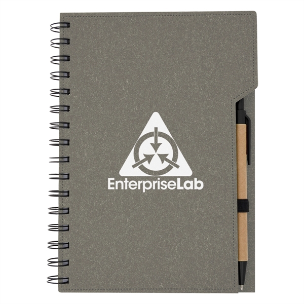 Inspire spiral notebook with 80 lined pages, a sticky notepad, and... from ASI 61125 Hit Promotional Products / Hit®