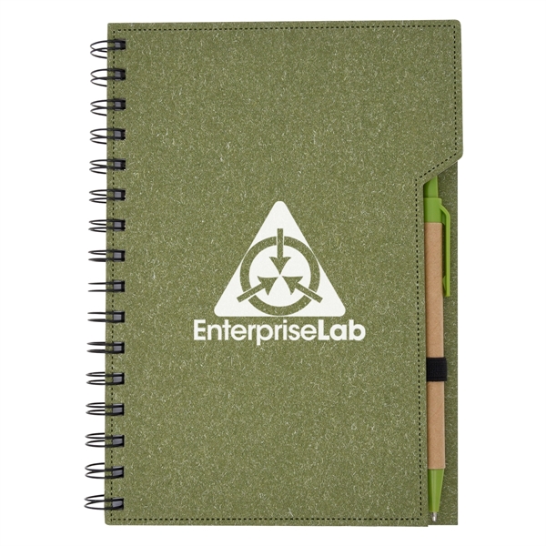 Inspire spiral notebook with 80 lined pages, a sticky notepad, and... from ASI 61125 Hit Promotional Products / Hit®