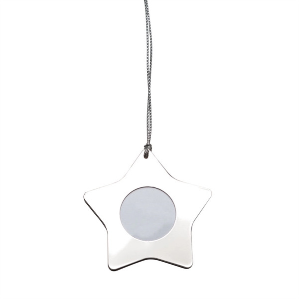 Beautiful chrome polished star ornament with a 1" round window for... from ASI 84592 St Regis Group