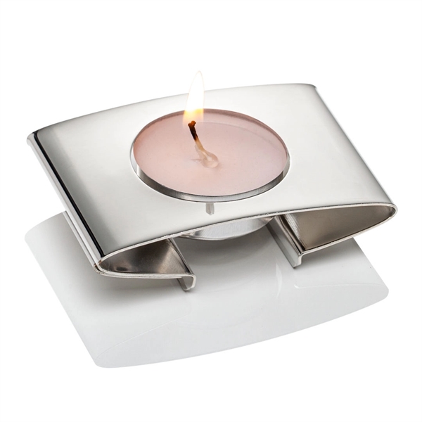 A charming chrome polished Tea Light Holder is a great way... from ASI 84592 St Regis Group