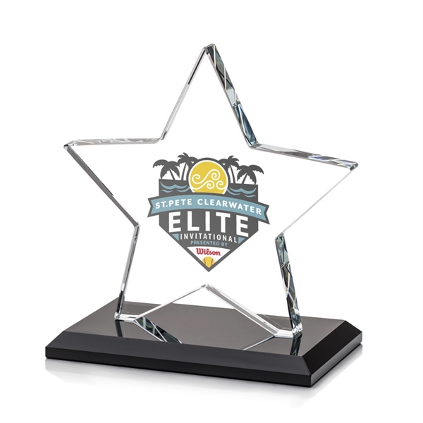 Sudbury VividPrint™ Star Award features a beautifully beveled 1/2" thick Starfire... from ASI 84592 St Regis Group / St Regis