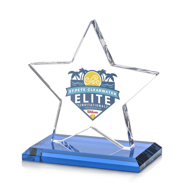 Sudbury VividPrint™ Star Award features a beautifully beveled 1/2" thick Starfire... from ASI 84592 St Regis Group / St Regis