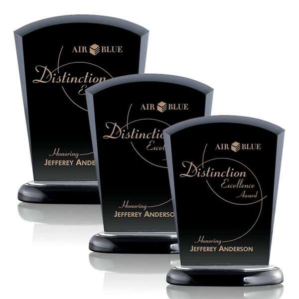 Amazing black award on a Black Wooden Base with Aluminum accents.... from ASI 84592 St Regis Group / St Regis