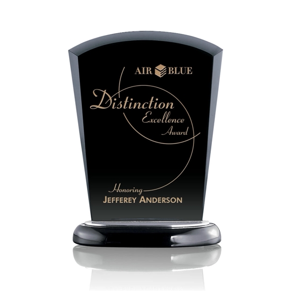 Amazing black award on a Black Wooden Base with Aluminum accents.... from ASI 84592 St Regis Group / St Regis