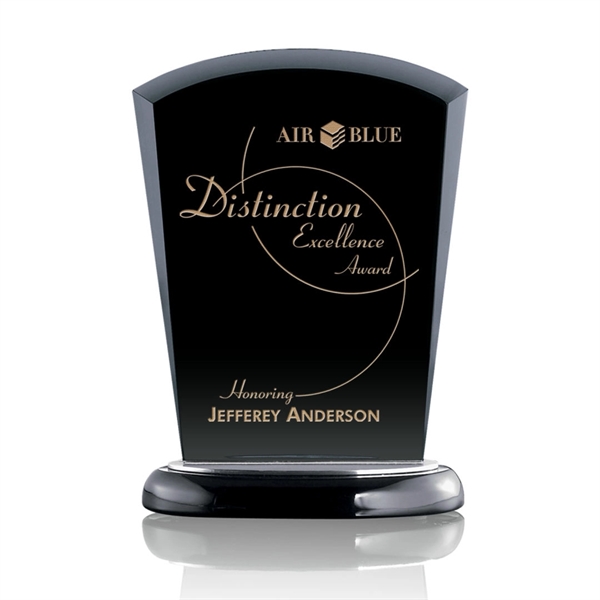 Amazing black award on a Black Wooden Base with Aluminum accents.... from ASI 84592 St Regis Group / St Regis