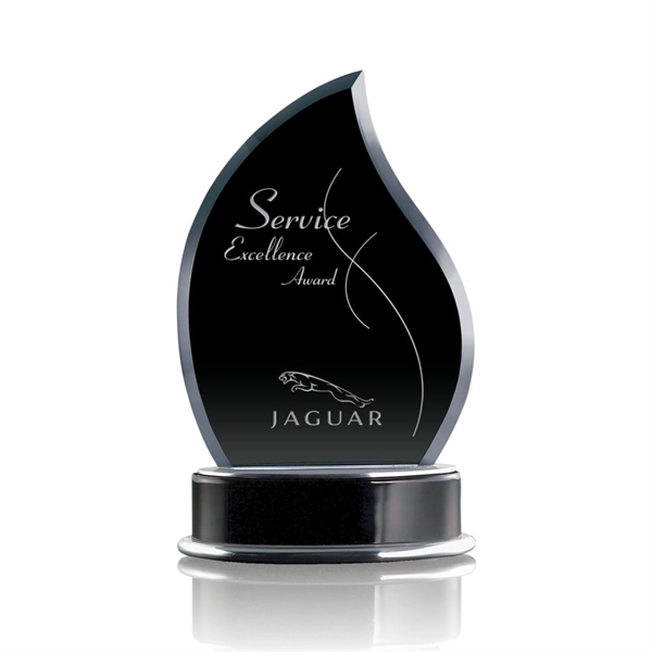 Amazing flame shape black award on a black Wooden base with... from ASI 84592 St Regis Group / St Regis