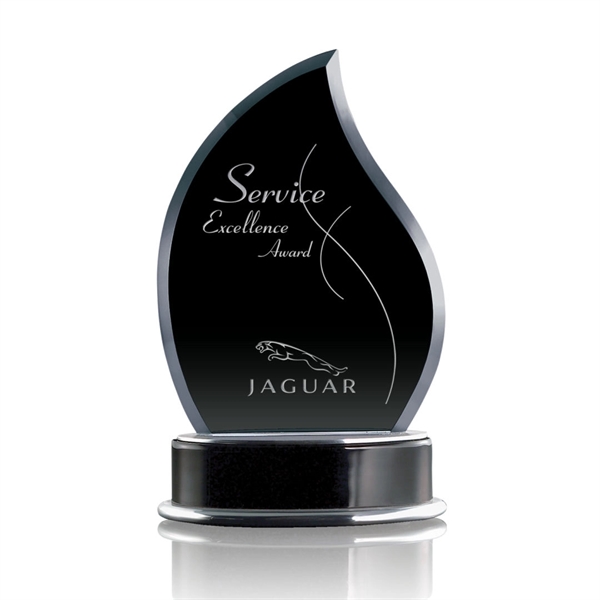 Amazing flame shape black award on a black Wooden base with... from ASI 84592 St Regis Group / St Regis