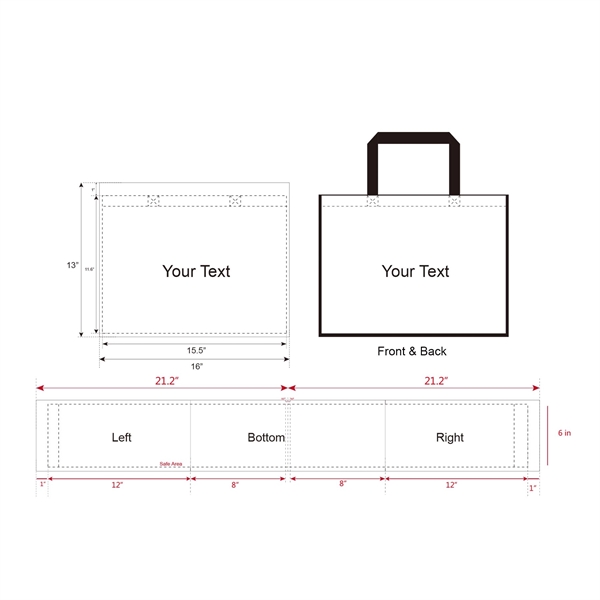 Full Color 130 GSM non woven 5 sides Matte finish Laminated... from ASI 41511 Brainchild USA Inc / BrainChild Gift Club