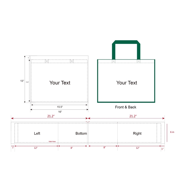 Full Color 130 GSM non woven 5 sides Matte finish Laminated... from ASI 41511 Brainchild USA Inc / BrainChild Gift Club