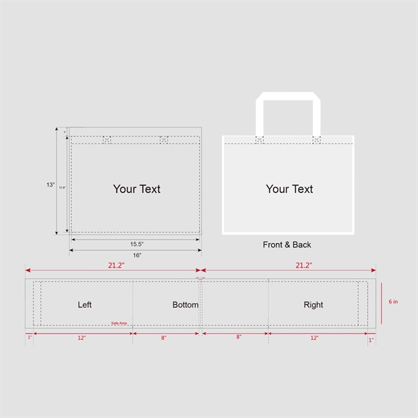Full Color 130 GSM non woven 5 sides Matte finish Laminated... from ASI 41511 Brainchild USA Inc / BrainChild Gift Club