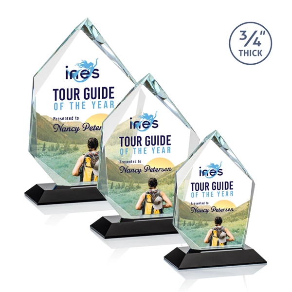 The Deerhurst Ice Peak in 3/4" thick Starfire Crystal features deep... from ASI 84592 St Regis Group / St Regis