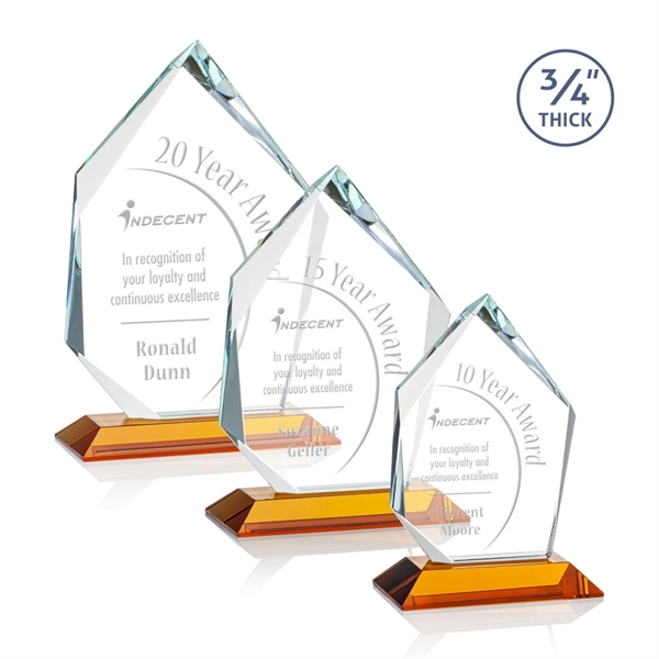 The Deerhurst Ice Peak in 3/4" thick Starfire Crystal features deep... from ASI 84592 St Regis Group / St Regis