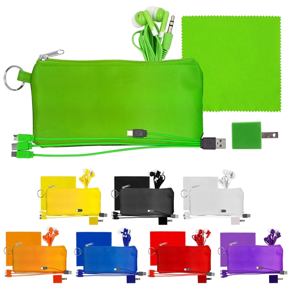 Large Stretchy Wall, Cable, Cloth & Buds Set... from ASI 30208 A P Specialties / AP Specialties