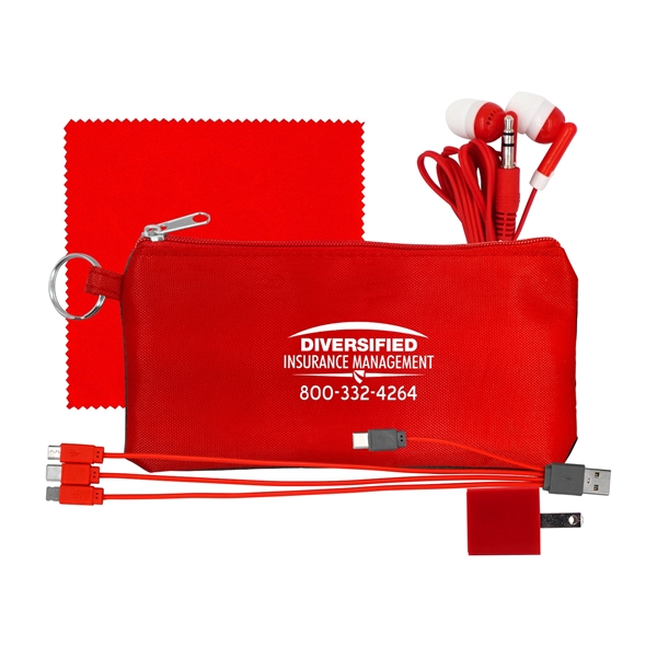 Large Stretchy Wall, Cable, Cloth & Buds Set... from ASI 30208 A P Specialties / AP Specialties