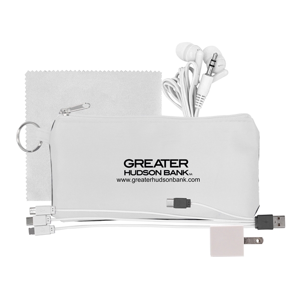 Large Stretchy Wall, Cable, Cloth & Buds Set... from ASI 30208 A P Specialties / AP Specialties