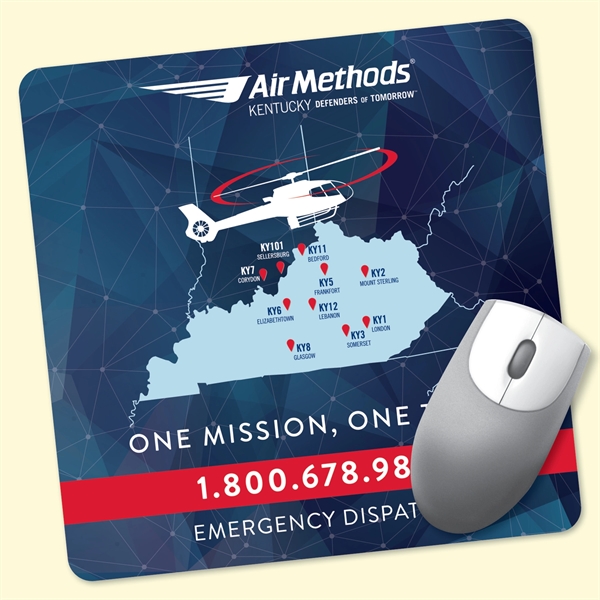 8" x 8" x 1/4" Fabric Mouse Pad-Made in the USA... from ASI 49716 Digispec & CounterPoint / DIGISPEC®