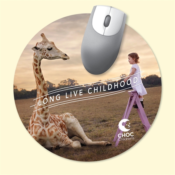 8" Round x .015" - Ultra-Thin, Hard Surface Mouse Pad-Made in... from ASI 49716 Digispec & CounterPoint / DIGISPEC®