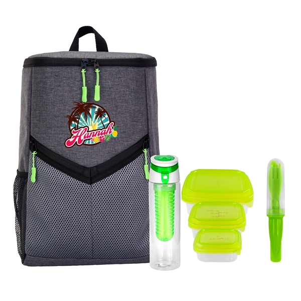 Victory Lunch & Drink Cooler Backpack Set... from ASI 30208 A P Specialties / AP Specialties