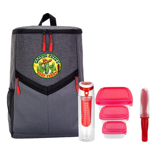 Victory Lunch & Drink Cooler Backpack Set... from ASI 30208 A P Specialties / AP Specialties