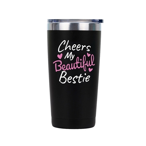 Double wall stainless steel tumbler, 20 oz. with 1 color imprint... from ASI 37218 Athena Promo (tm)