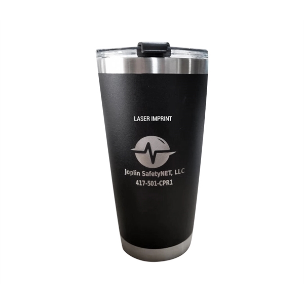 Double wall stainless steel tumbler, 20 oz. with 1 color imprint... from ASI 37218 Athena Promo (tm)