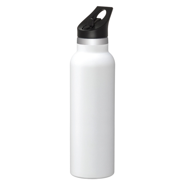 20-oz. double wall, vacuum insulated, stainless steel water bottle with leak-resistant... from ASI 57655 STOPNGO Line