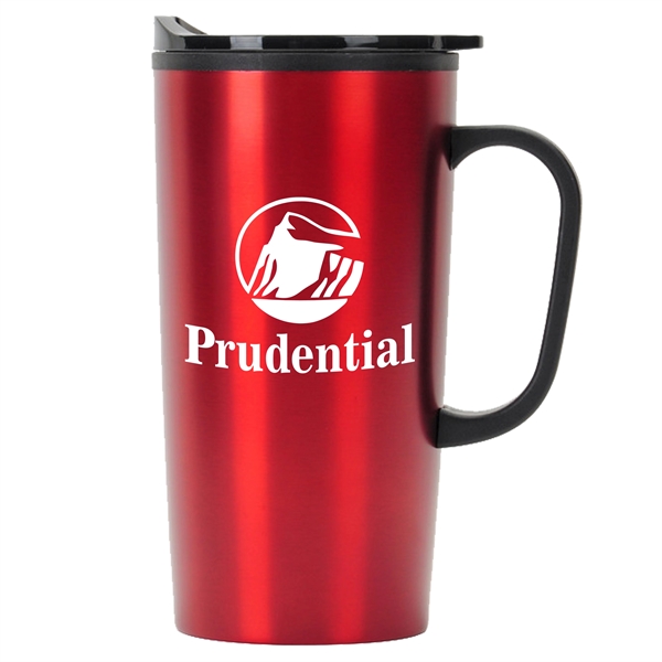 6.89" x 4.75" x 2.88" 20-ounce insulated stainless steel travel mug... from ASI 90807 Tekweld